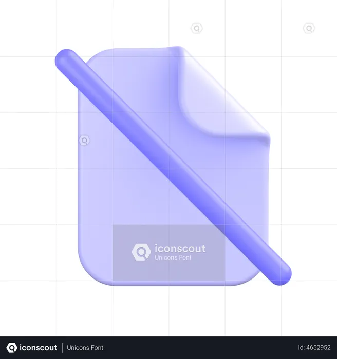 文書なし  3D Icon
