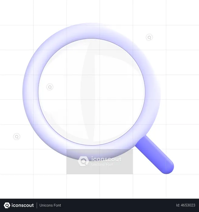 돋보기  3D Icon