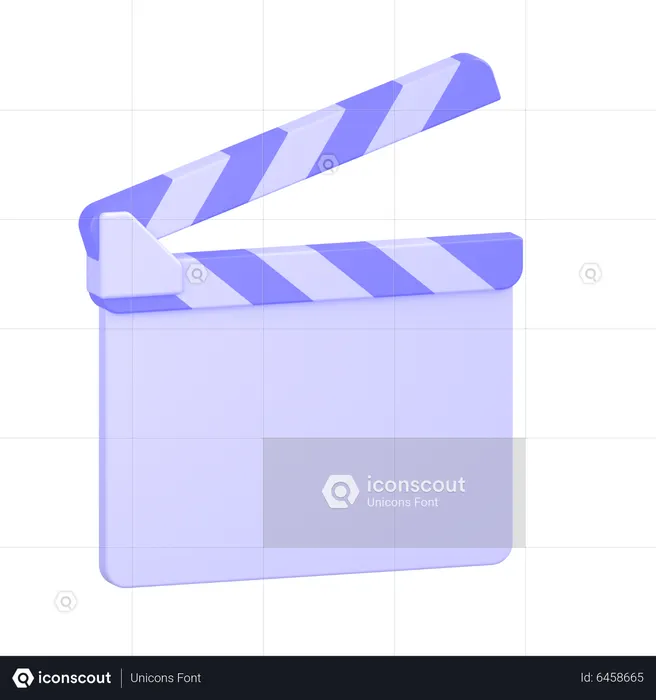 カチンコ  3D Icon