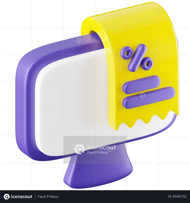 인터넷 뱅킹  3D Icon