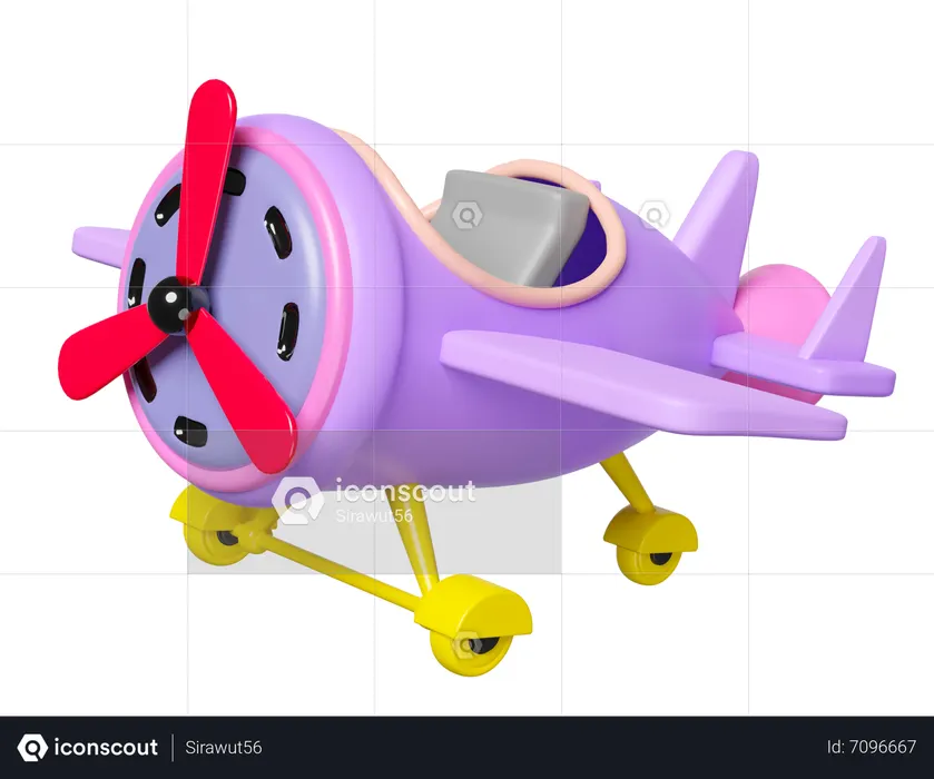 飛行機  3D Icon