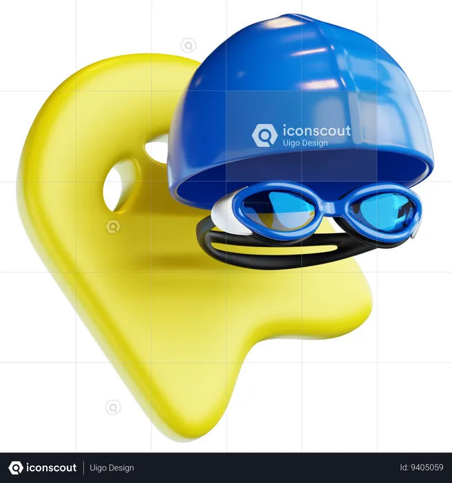 水泳  3D Icon
