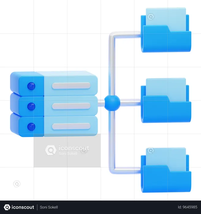 데이터 베이스  3D Icon
