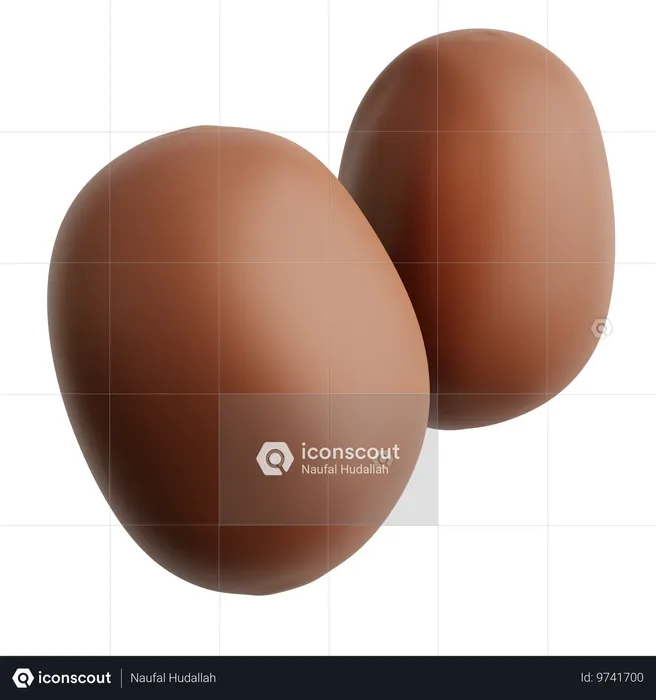 감자  3D Icon