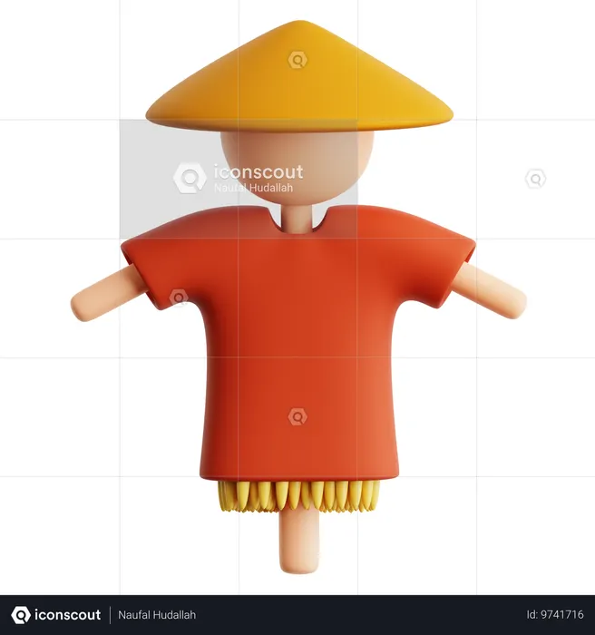 허수아비  3D Icon