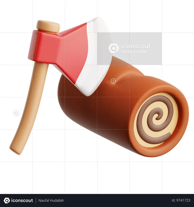 목재 절단  3D Icon