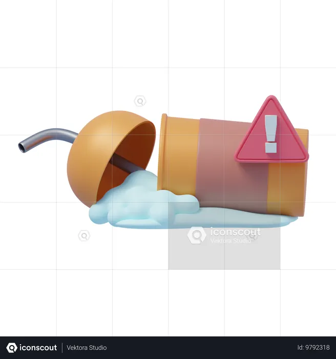 問題が発生しました エラー通知  3Dアイコン