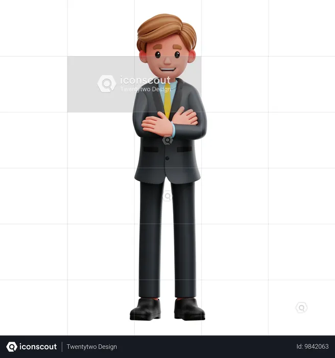 실업가  3D Icon
