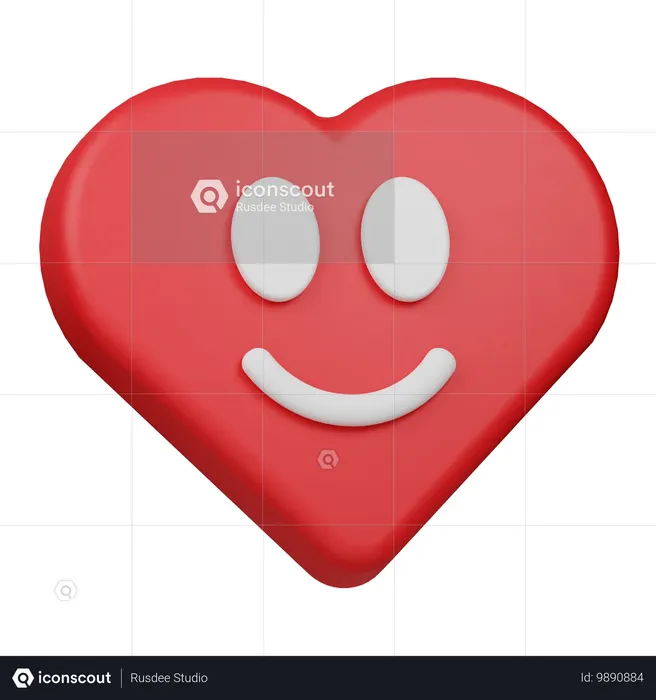 ラブスマイル  3D Icon