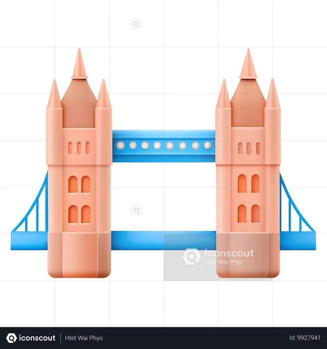 타워 브리지  3D Icon