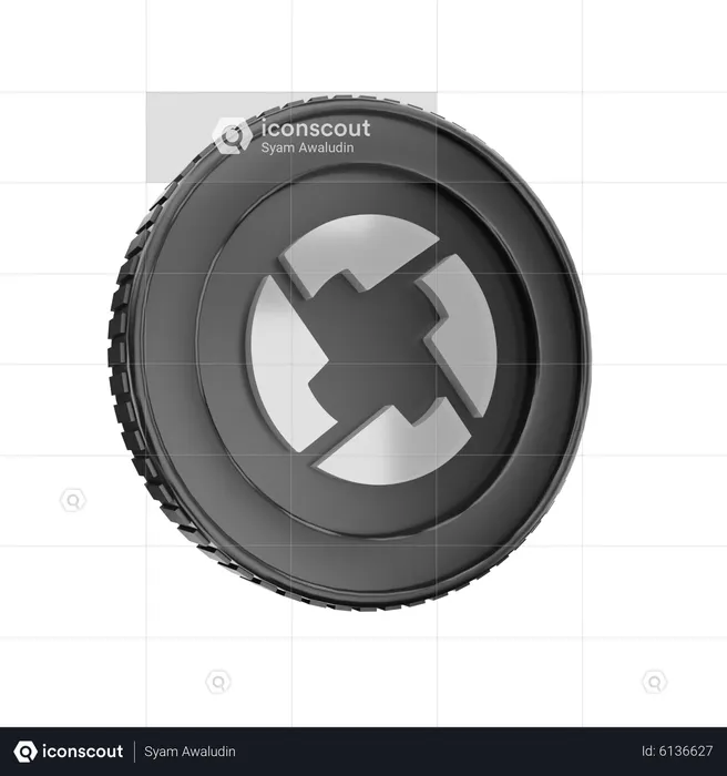 0 X Coin  3D Icon