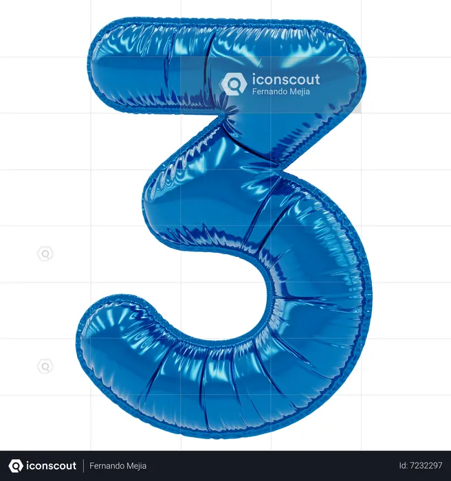 03 Balloon  3D Icon