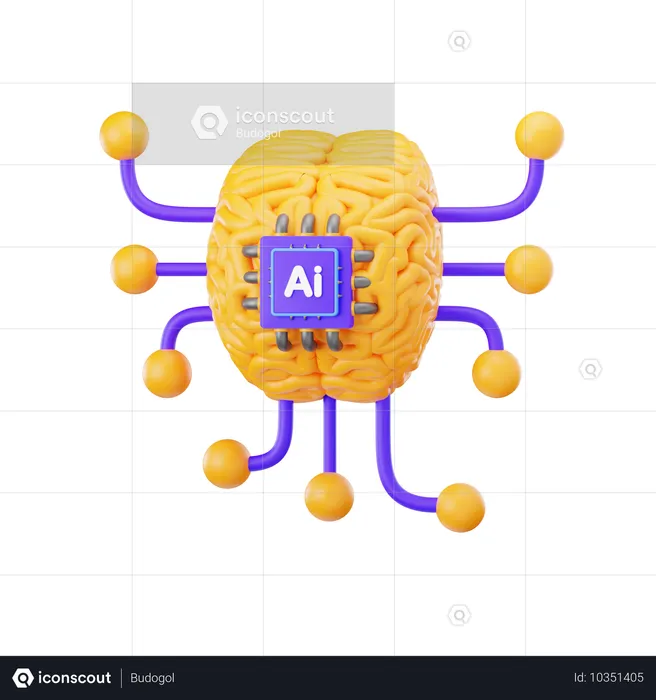 05 Ai Cérebro  3D Icon