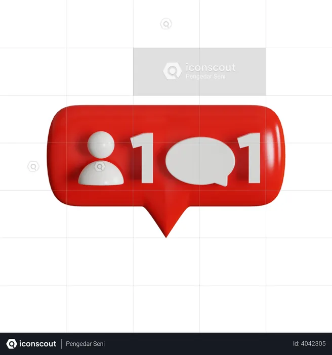 1 Follow And 1 Comment Logo 3D Logo