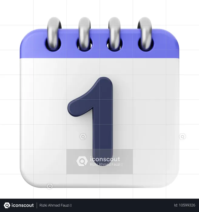 1. Kalender  3D Icon