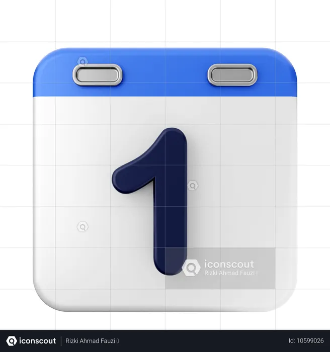 1. Kalender  3D Icon