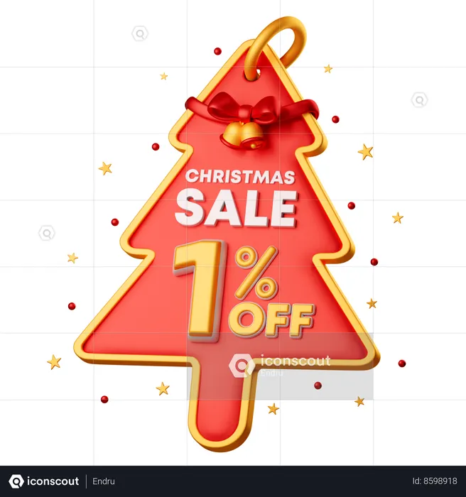 1 Percentage Special Offer  3D Icon