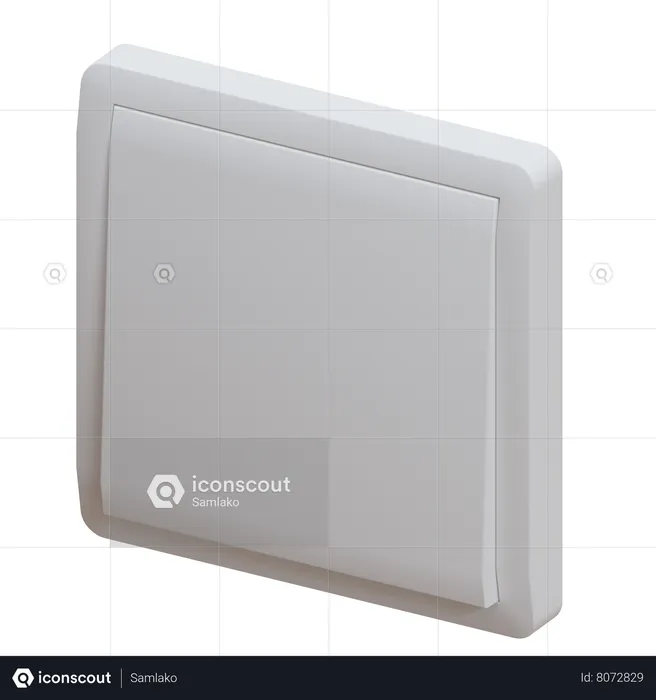 1 Way Switch  3D Icon