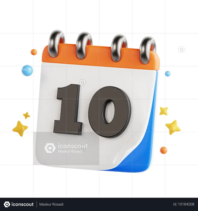 10 rendez-vous  3D Icon