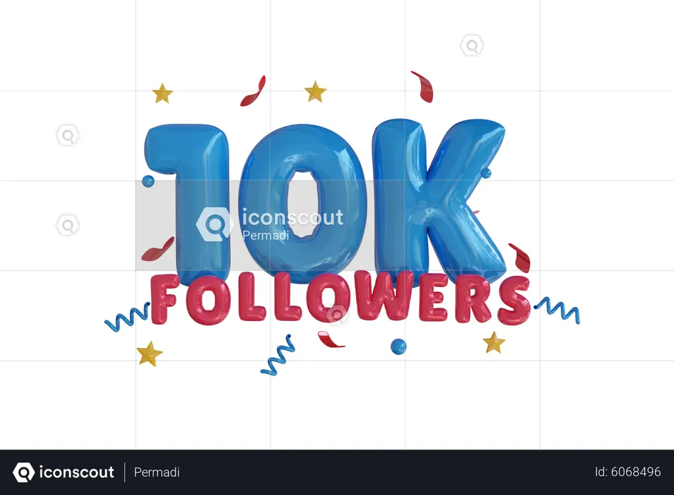 10K  3D Icon
