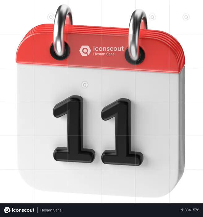 11 data  3D Icon