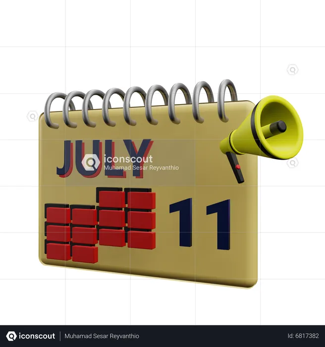 11 july  3D Icon