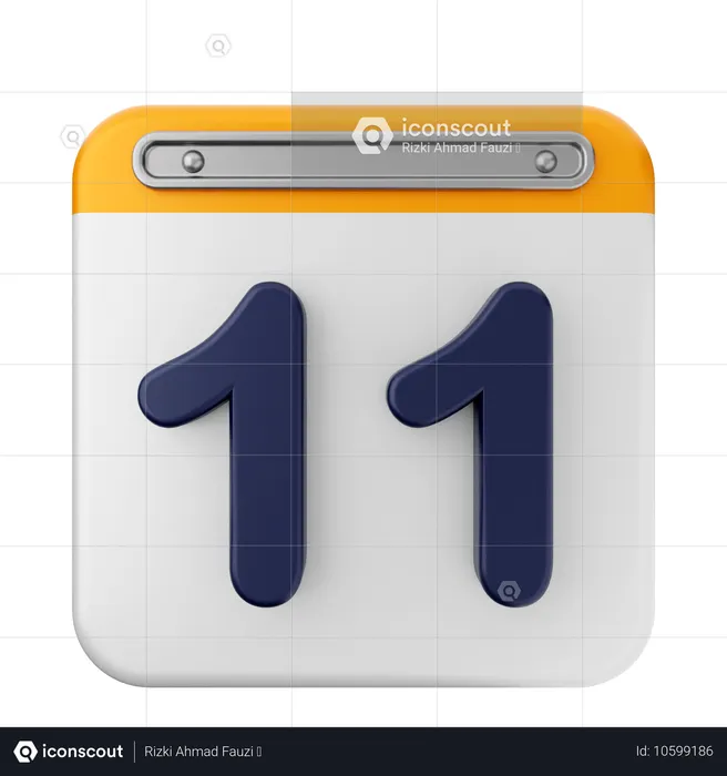 11. Kalender  3D Icon