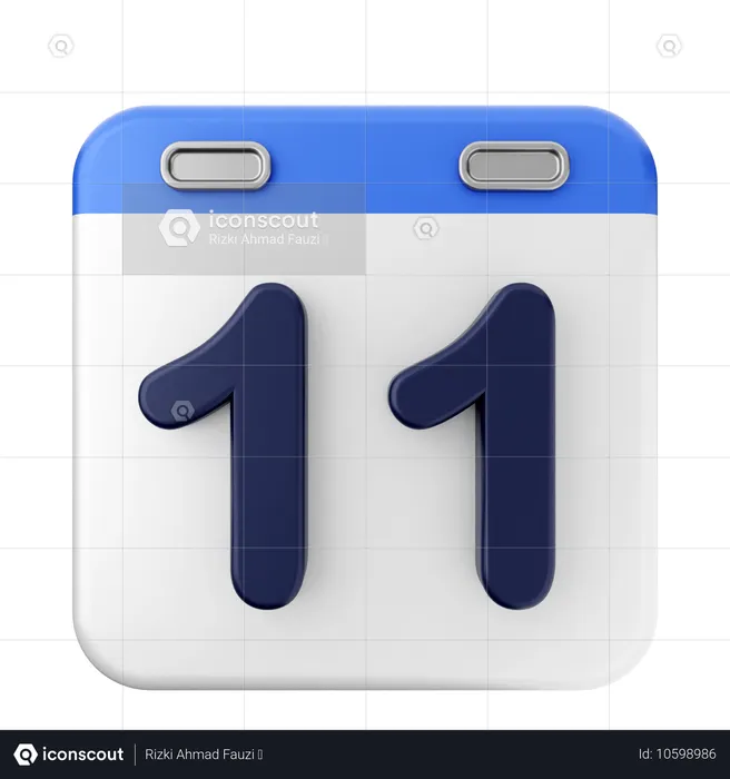 11. Kalender  3D Icon