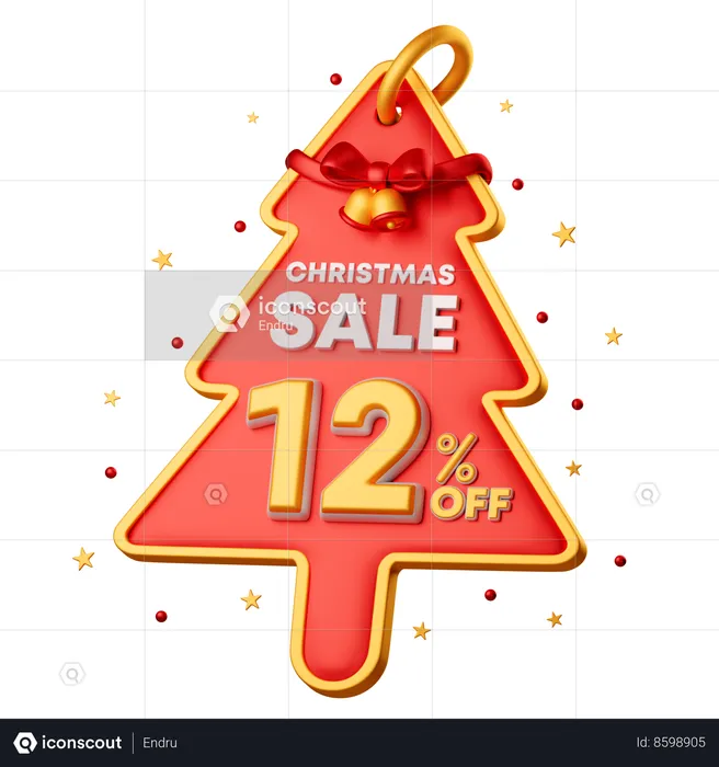 12 Percentage Special Offer  3D Icon