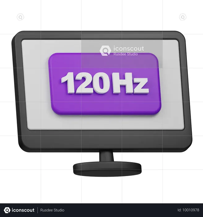 Taux de rafraîchissement de 120 Hz  3D Icon