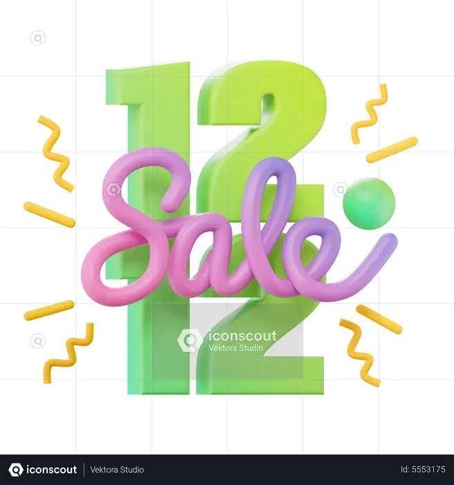 12.12 Panneau de vente  3D Icon