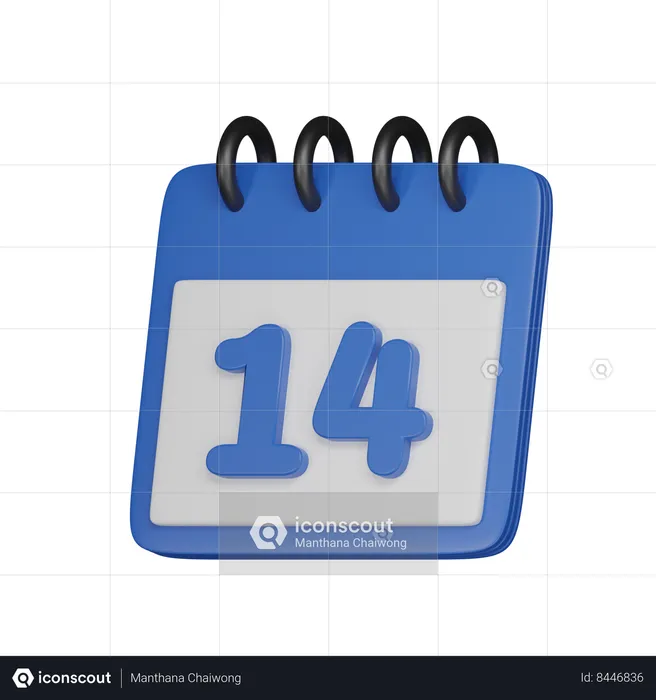 14 data  3D Icon