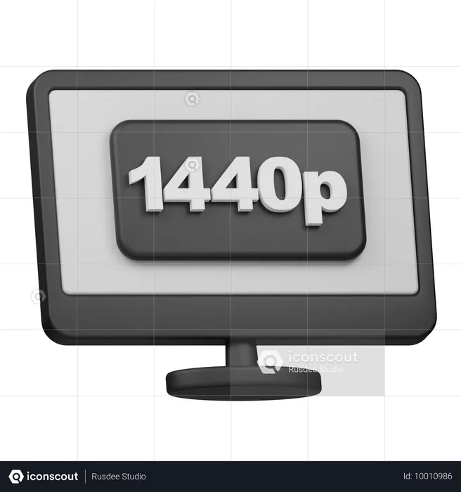 1440p Auflösung  3D Icon