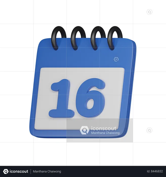 16 data  3D Icon