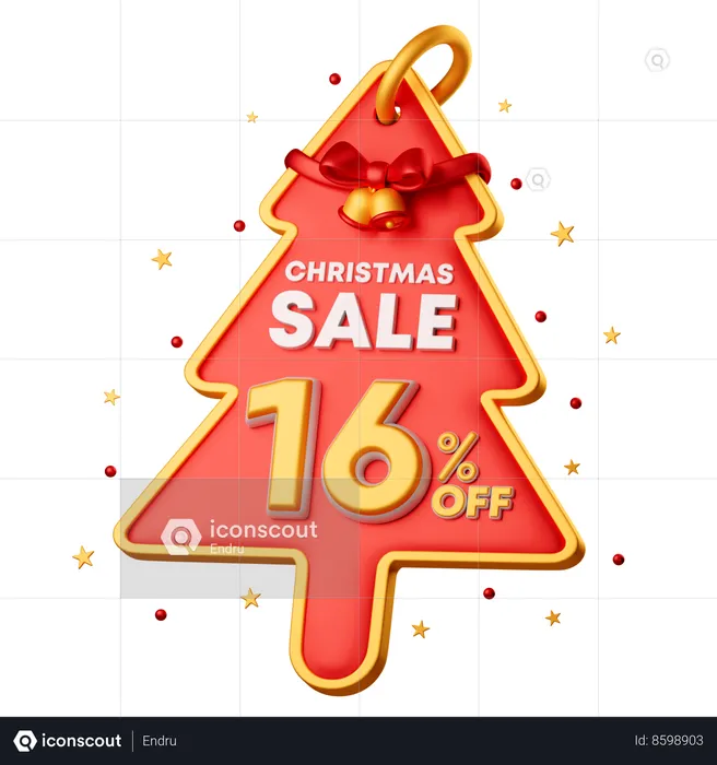16 Percentage Special Offer  3D Icon