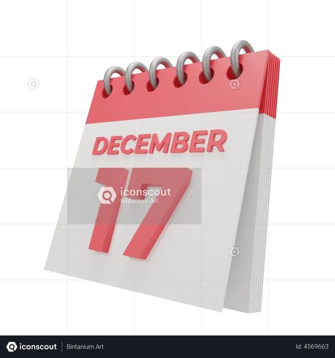 17 December  3D Illustration