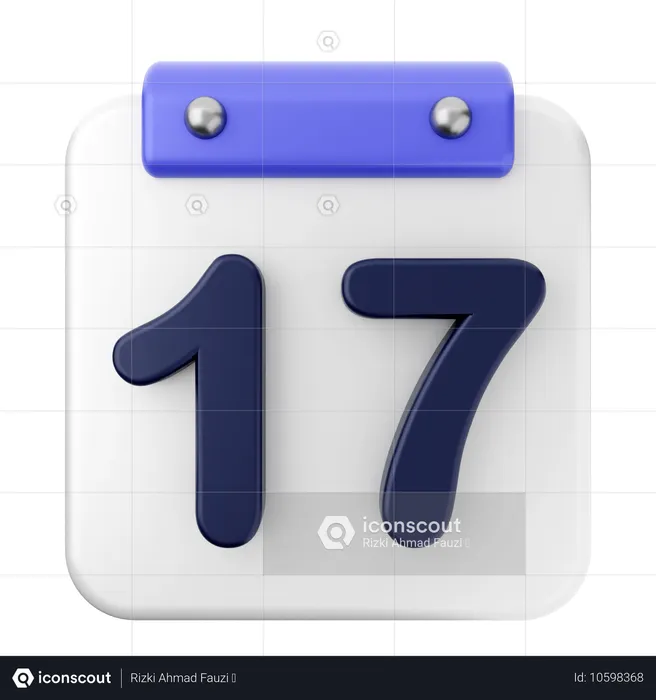 17. Kalender  3D Icon