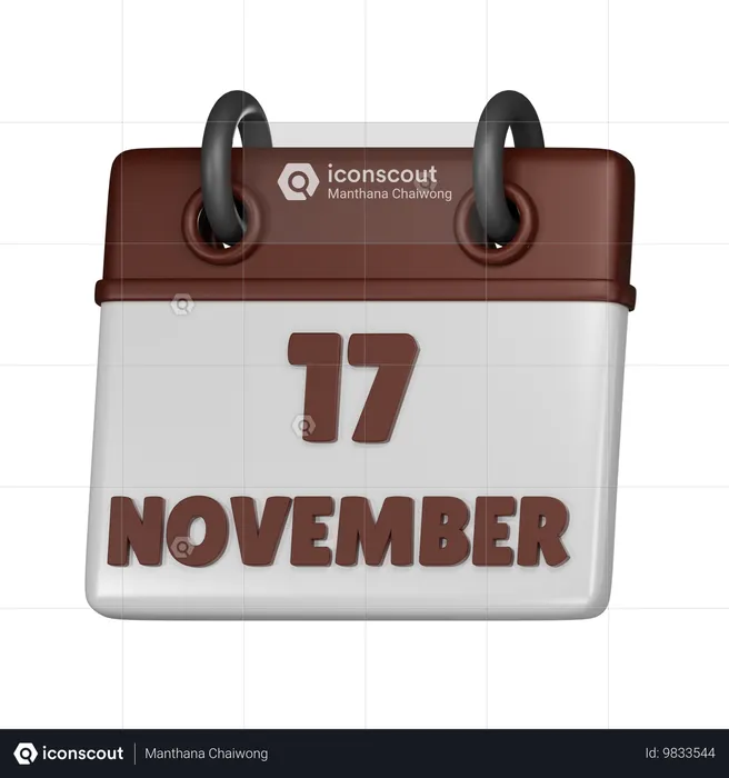 17 November  3D Icon