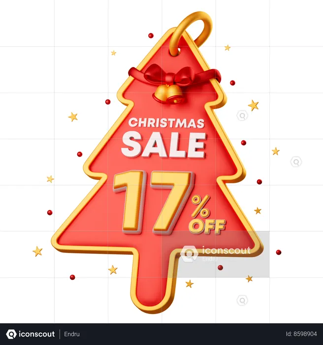 17 Percentage Special Offer  3D Icon