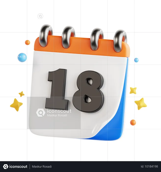 18日  3D Icon