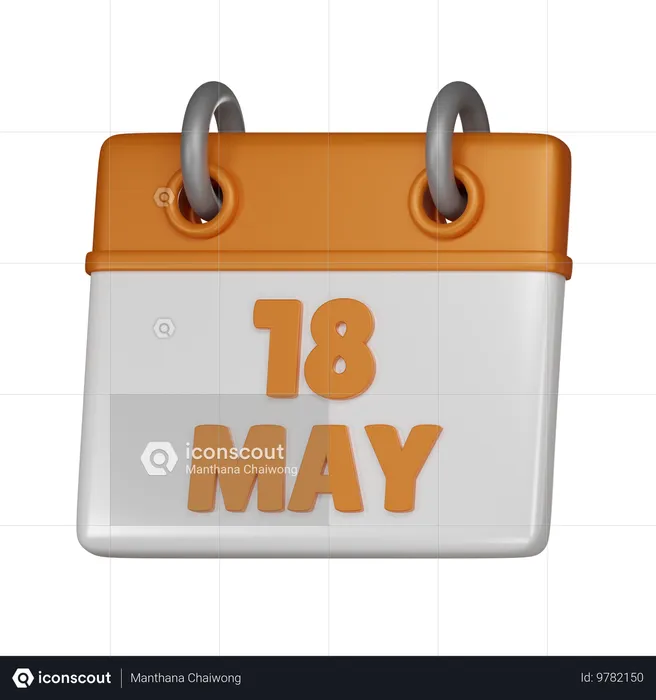 18 May  3D Icon