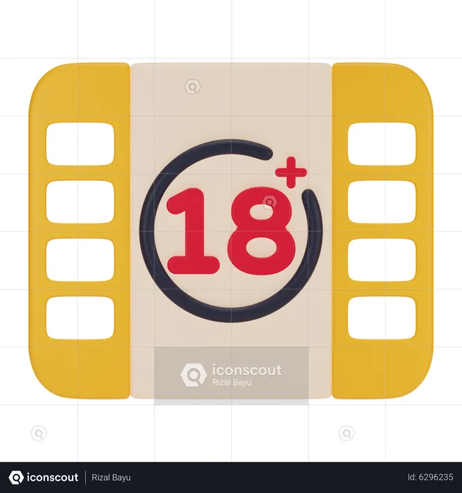 Film ab 18  3D Icon