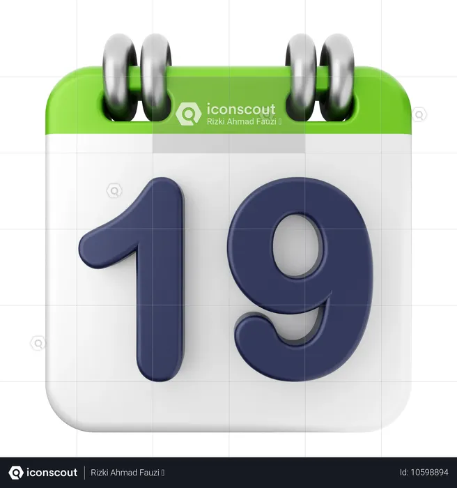 19. Kalender  3D Icon