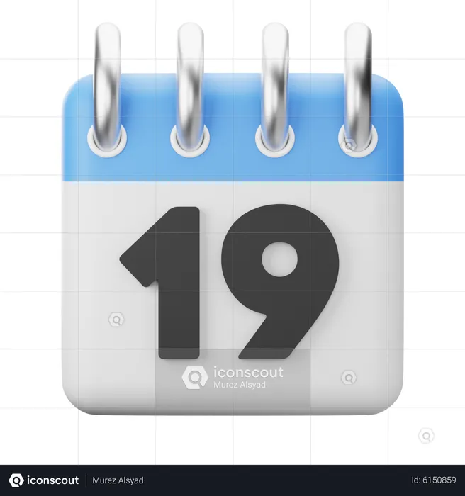 19th-Nineteenth  3D Icon