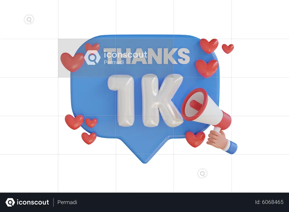 1k  3D Icon
