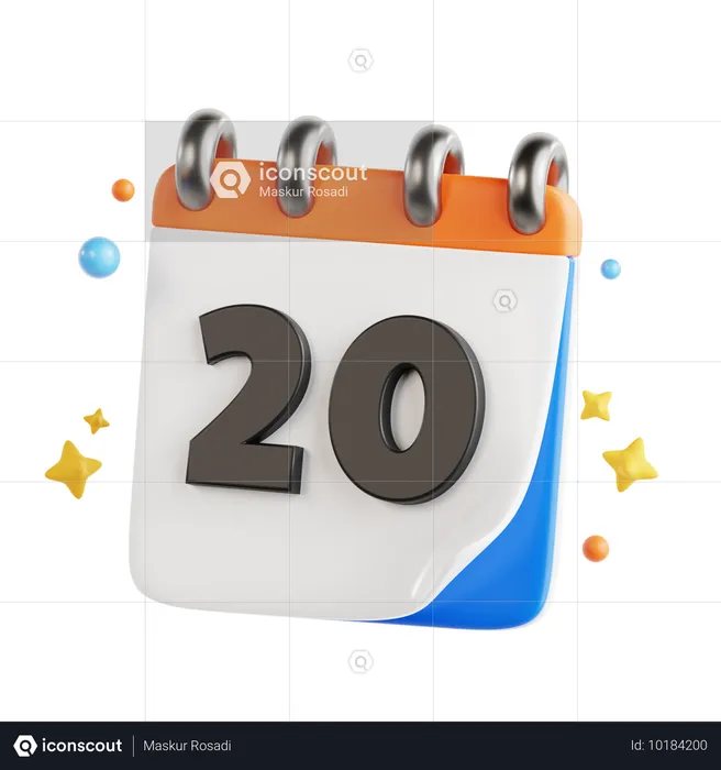 20日  3D Icon