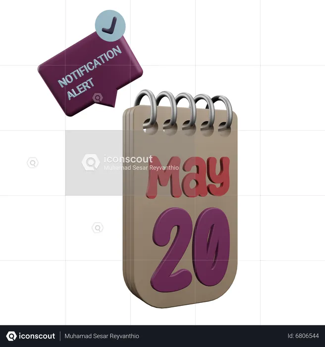 20 mai  3D Icon