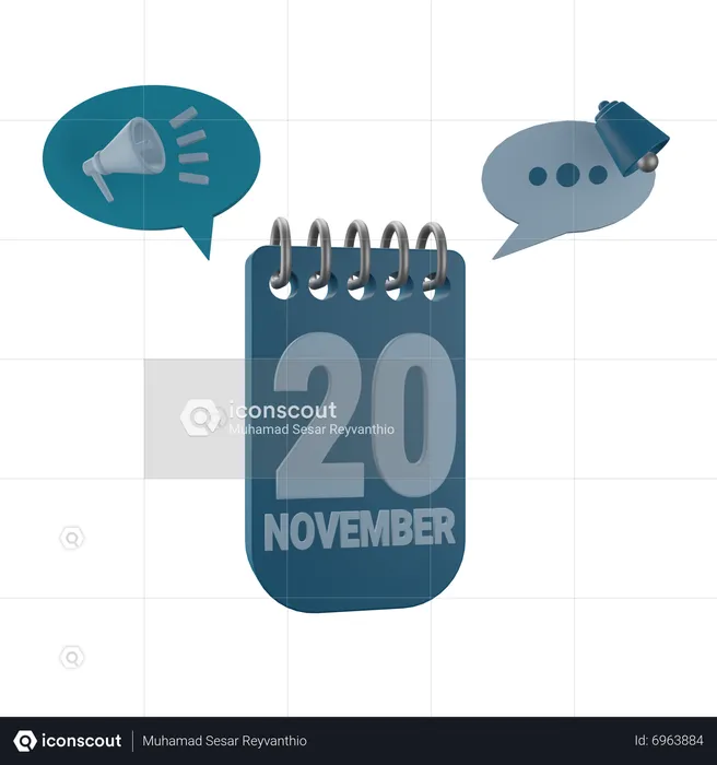 20 novembre  3D Icon