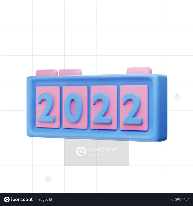 2022  3D Icon