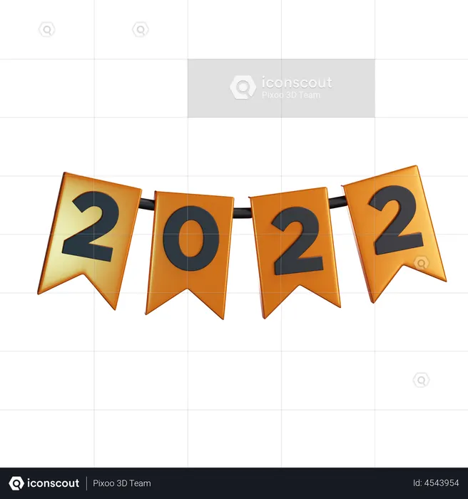 Bandera 2022  3D Illustration